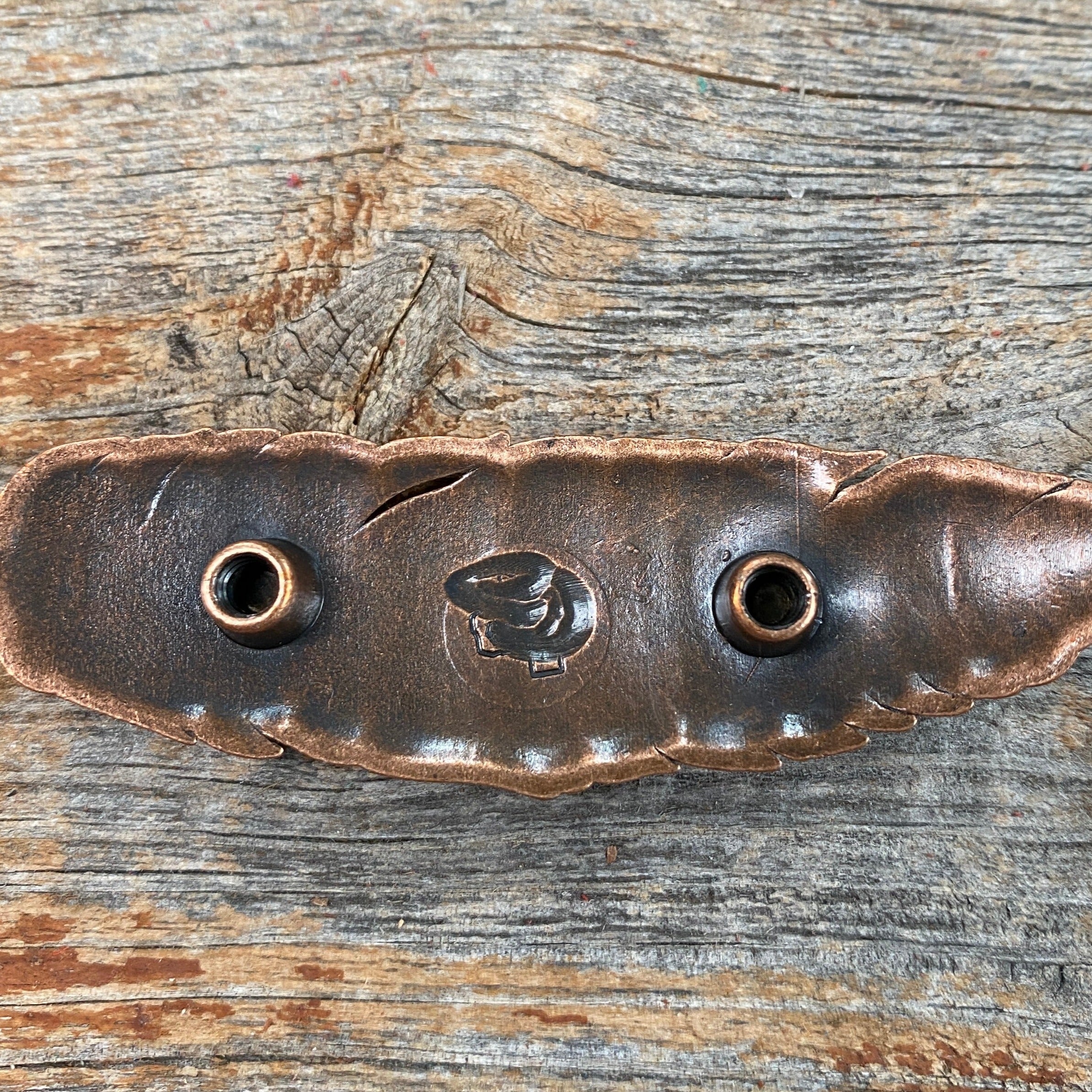 Copper Feather Western Concho W169 — view 5