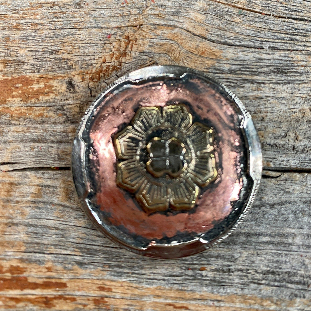 Copper & Gold Flower 1" #W192S