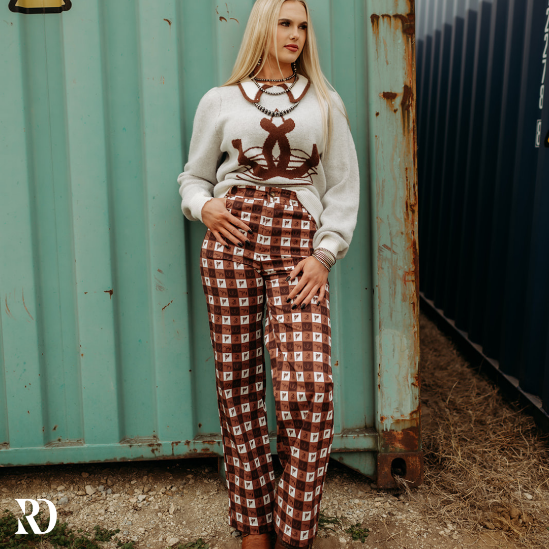 Way Out West Gingham | Pants — view 3