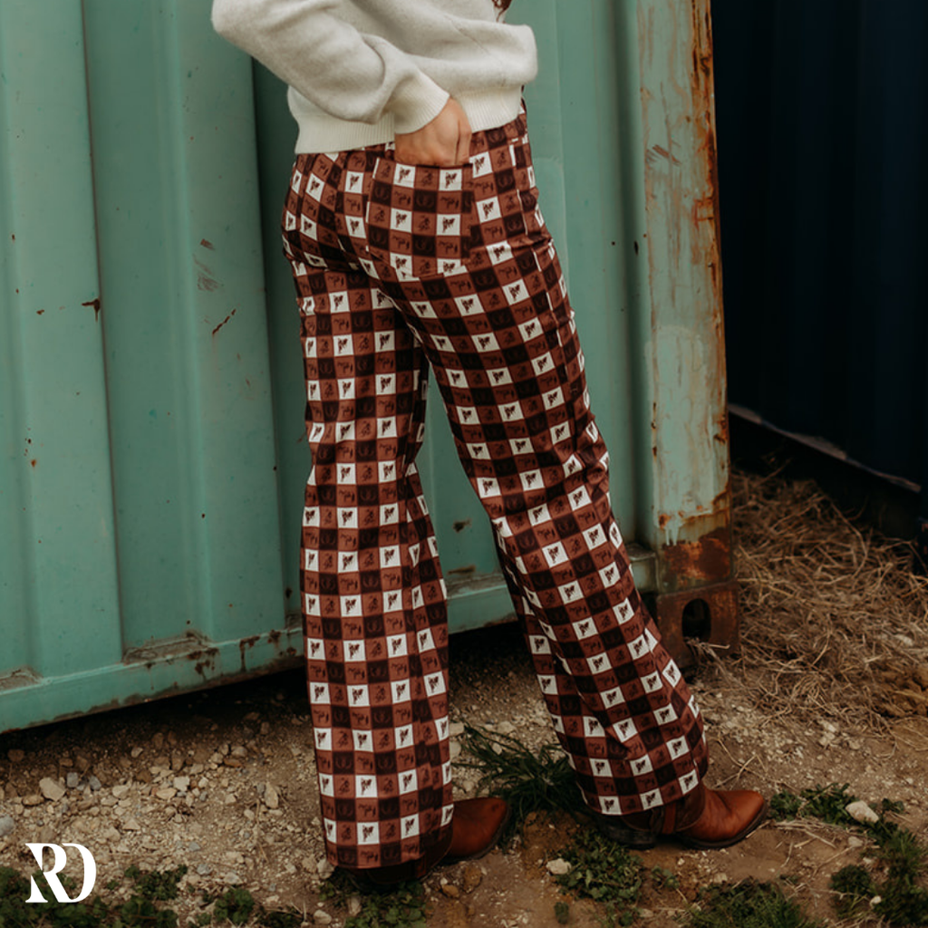Way Out West Gingham | Pants — view 2
