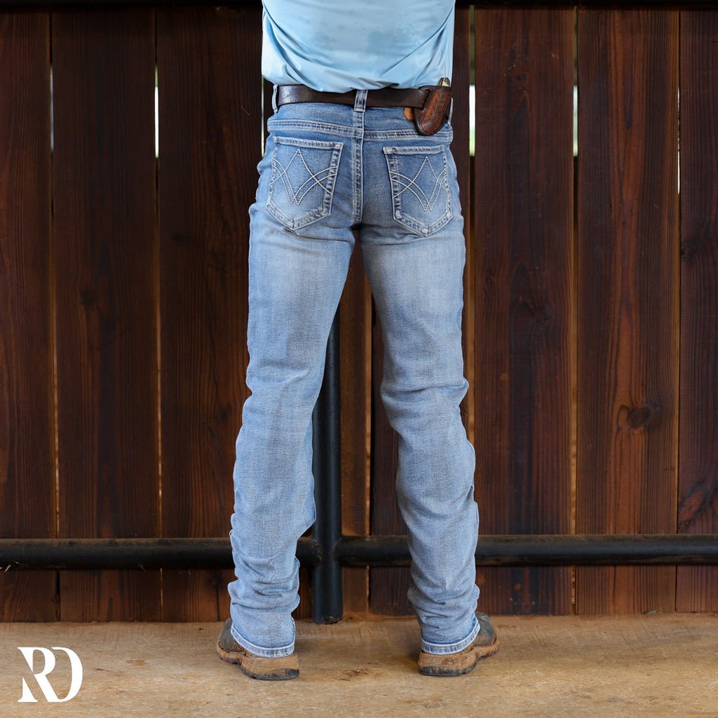 Westbound Signature Slim Straight Denim - Light Wash — view 4
