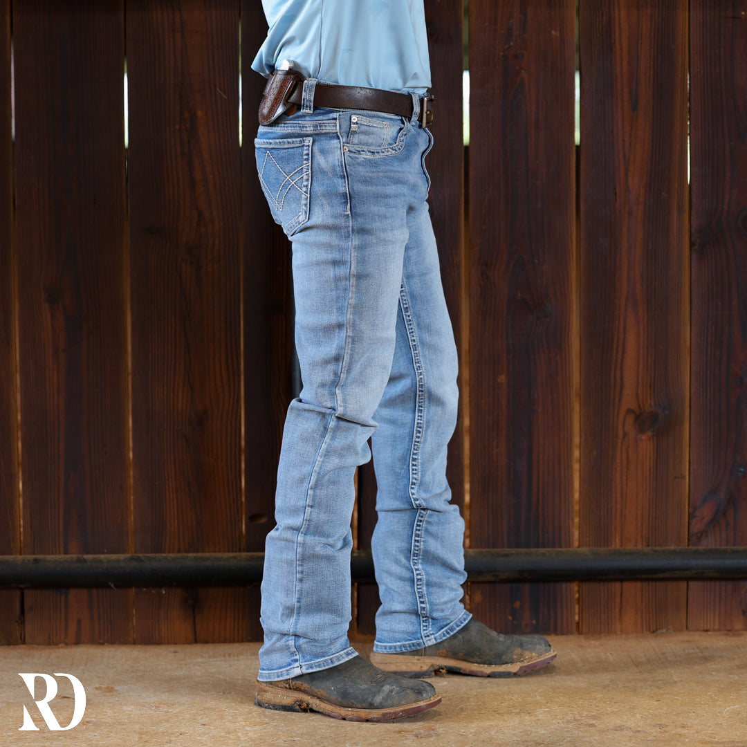 Westbound Signature Slim Straight Denim - Light Wash — view 5