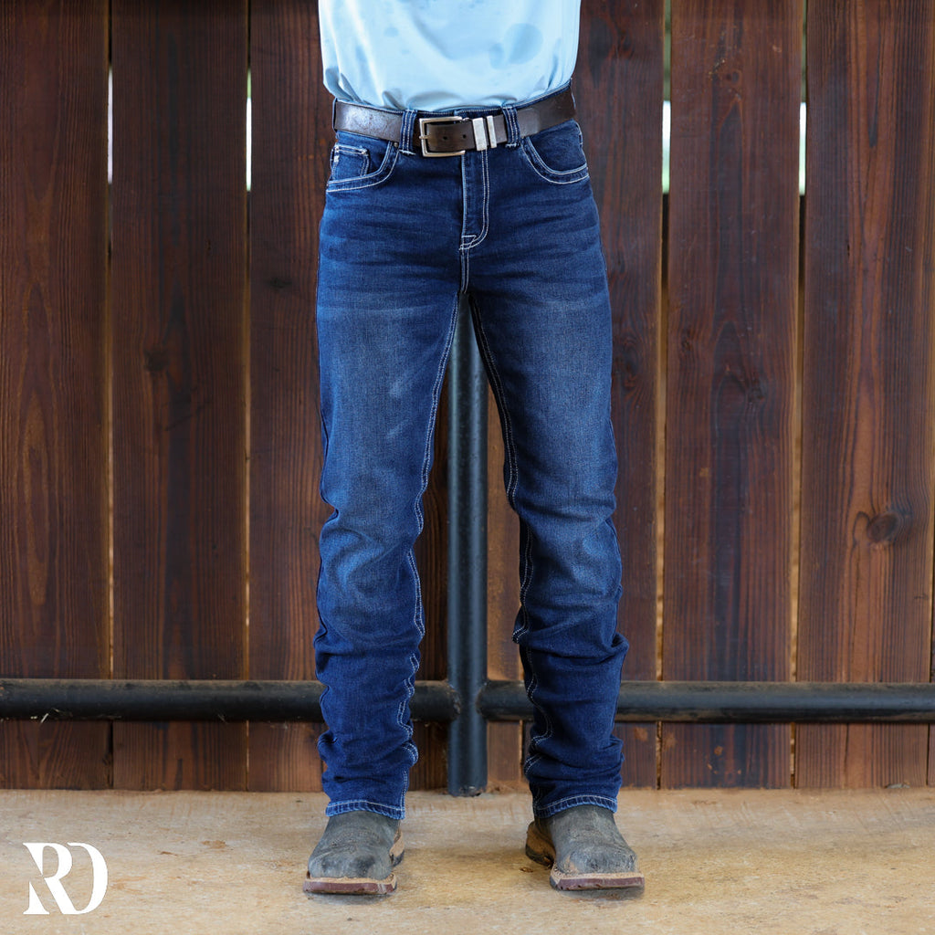 Westbound Signature Slim Straight Denim - Medium Wash — view 2
