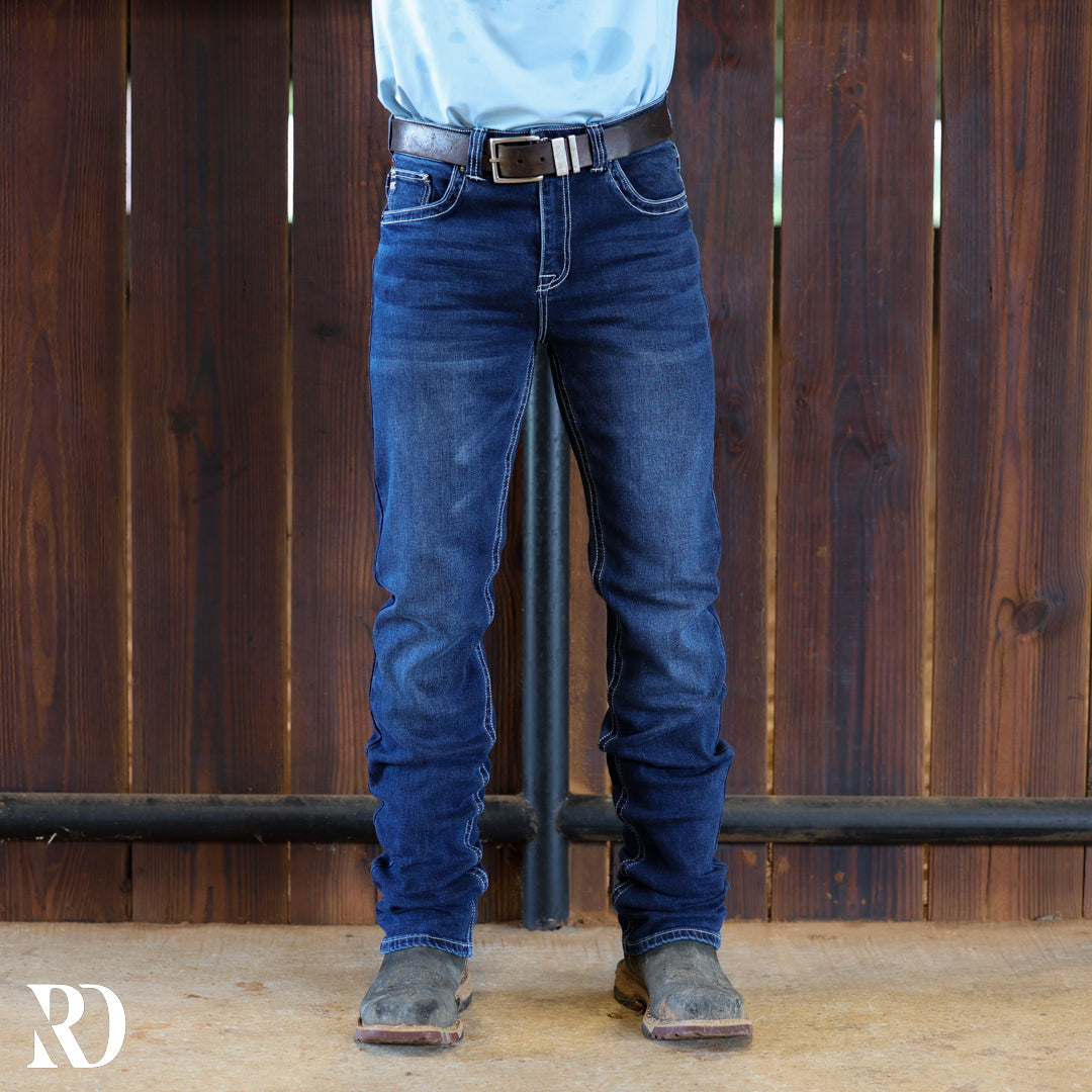 Westbound Signature Slim Straight Denim - Medium Wash — view 2