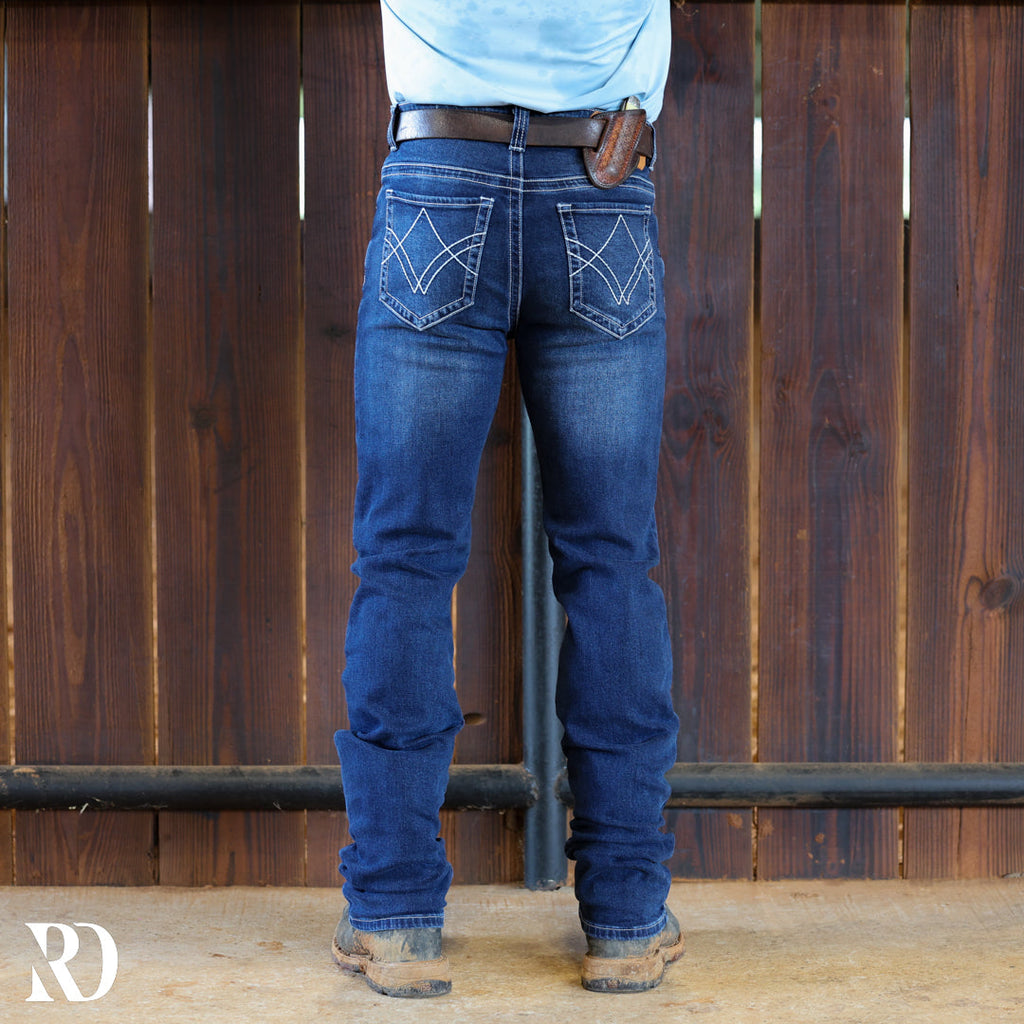 Westbound Signature Slim Straight Denim - Medium Wash — view 4