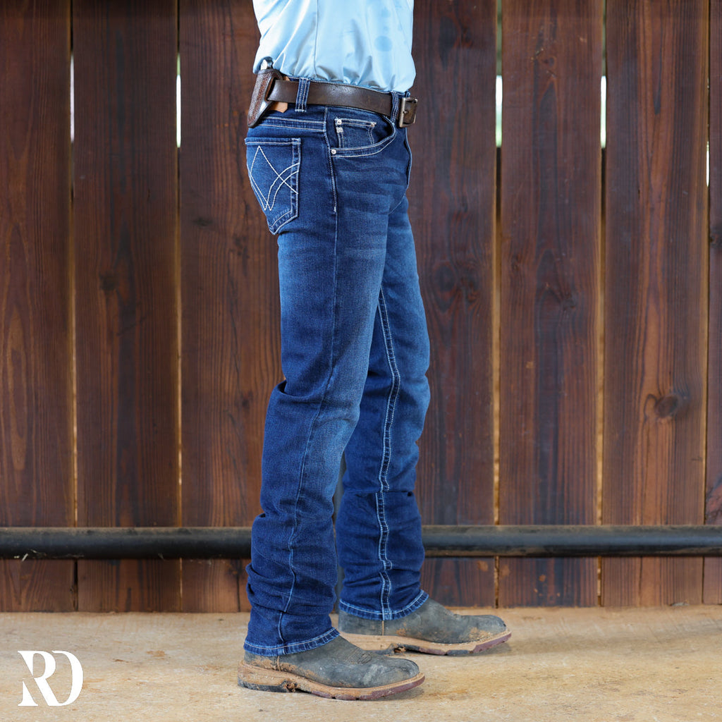 Westbound Signature Slim Straight Denim - Medium Wash — view 5