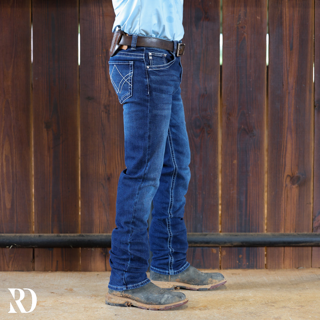Westbound Signature Slim Straight Denim - Medium Wash — view 5