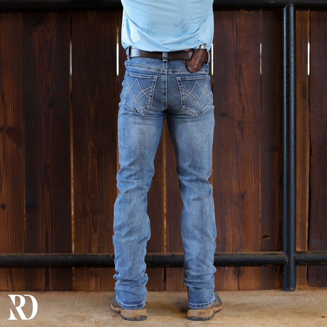 Westbound Signature Slim Straight Denim - Stone Wash — view 4