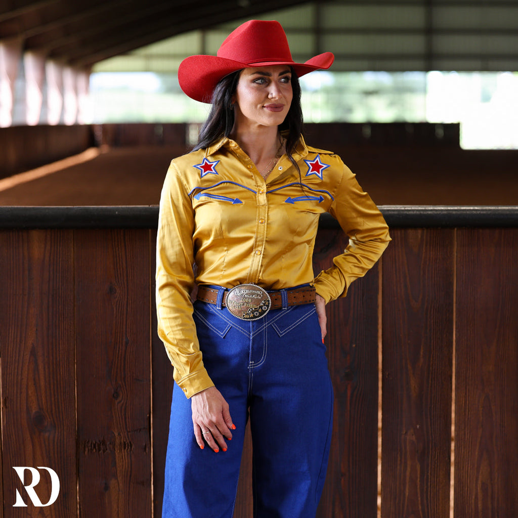 We The People Satin Performance Rodeo Shirt