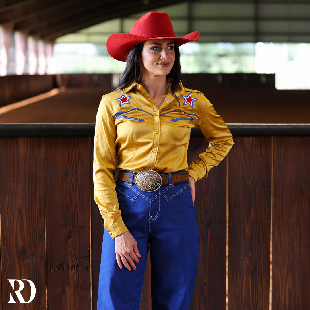 We The People Satin Performance Rodeo Shirt