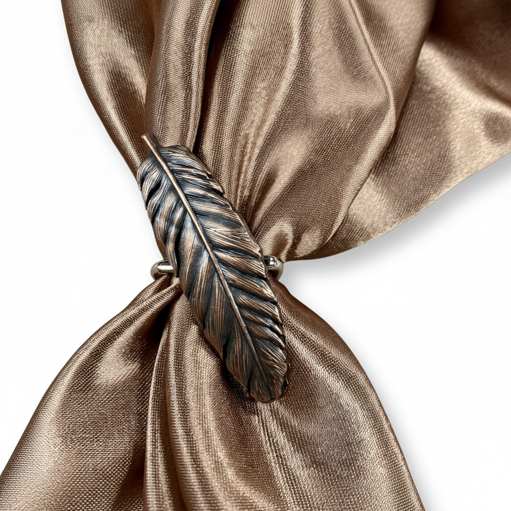 Copper Feather Western Concho W169 — view 7