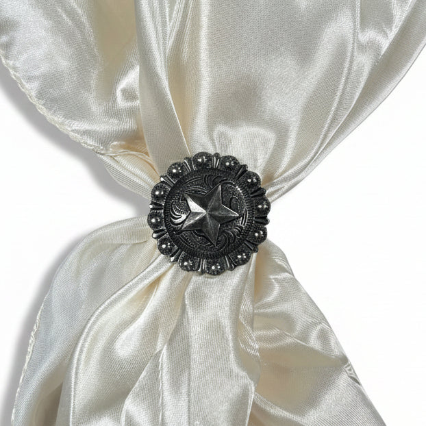 Antique Silver Star Western Concho W174 — view 8