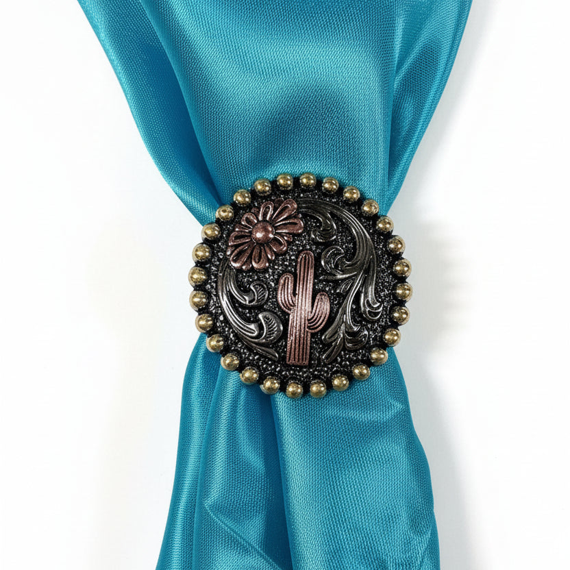 Cactus and Flower Western Concho W219 — view 8