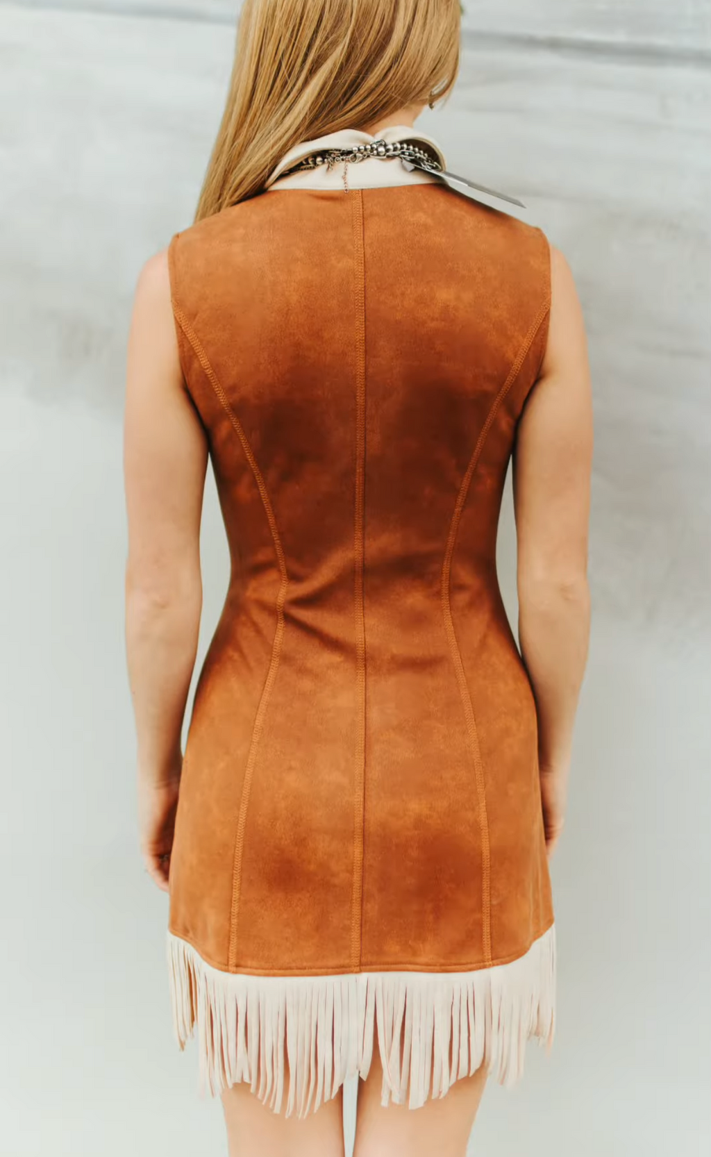 Wynonna Faux Suede Fringe | Dress — view 3