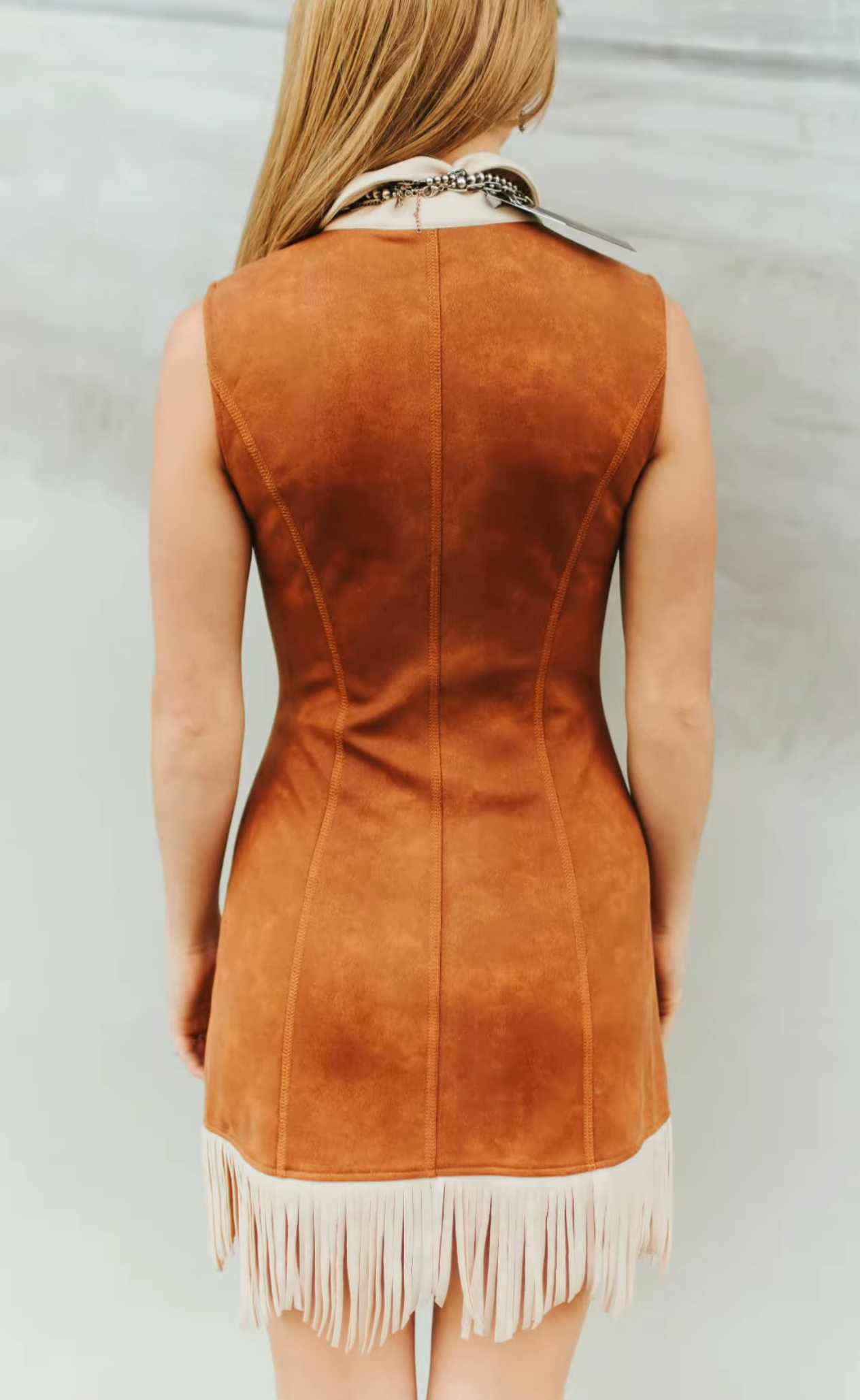 Wynonna Faux Suede Fringe | Dress — view 3