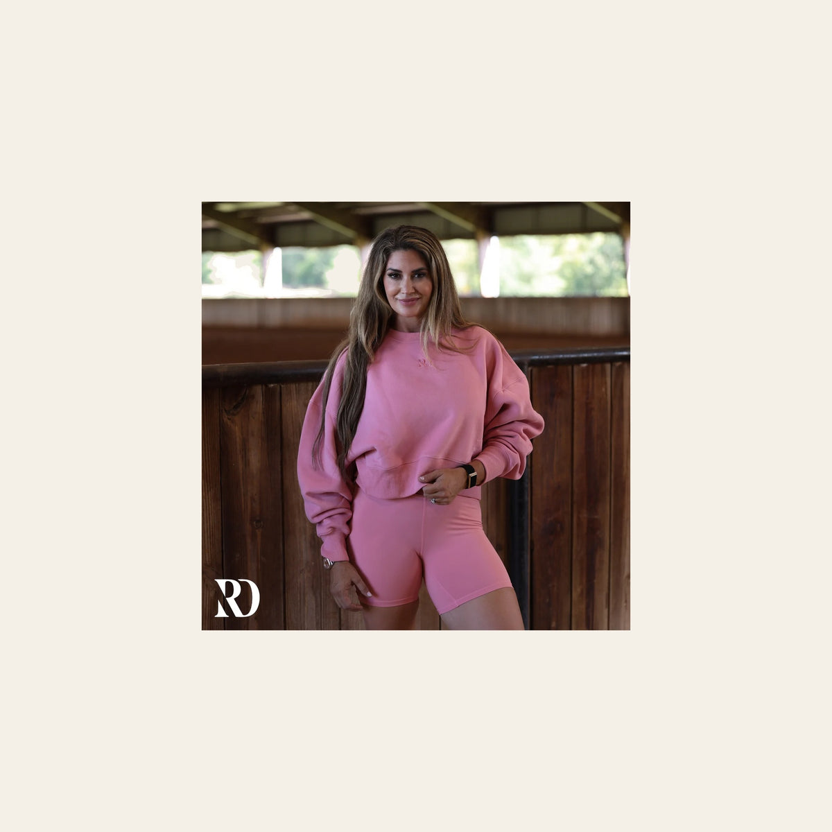 Warmup Pullover | Petal Pink on a warm cream background