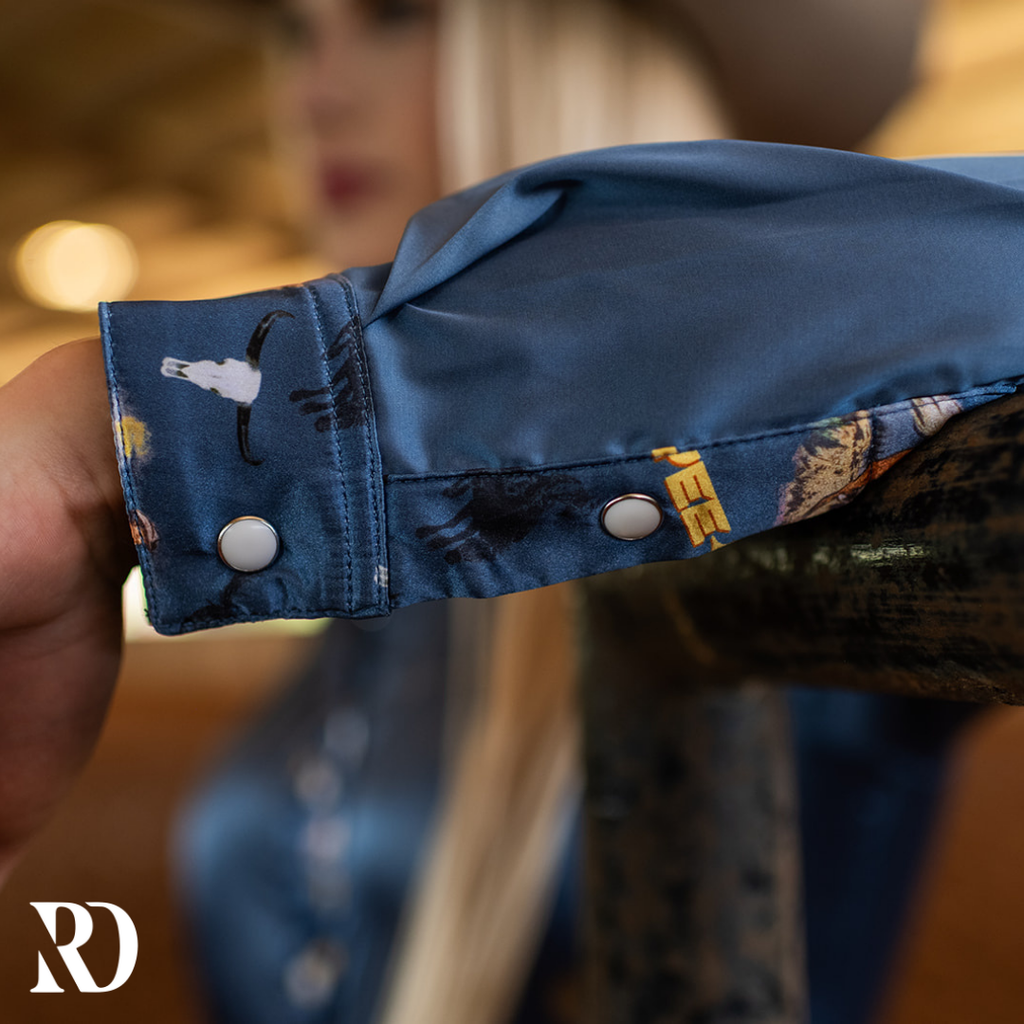 Yeehaw Satin Performance Rodeo Shirt — view 3