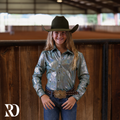 *youth* Dusty Teal Sparkle Performance Shirt
