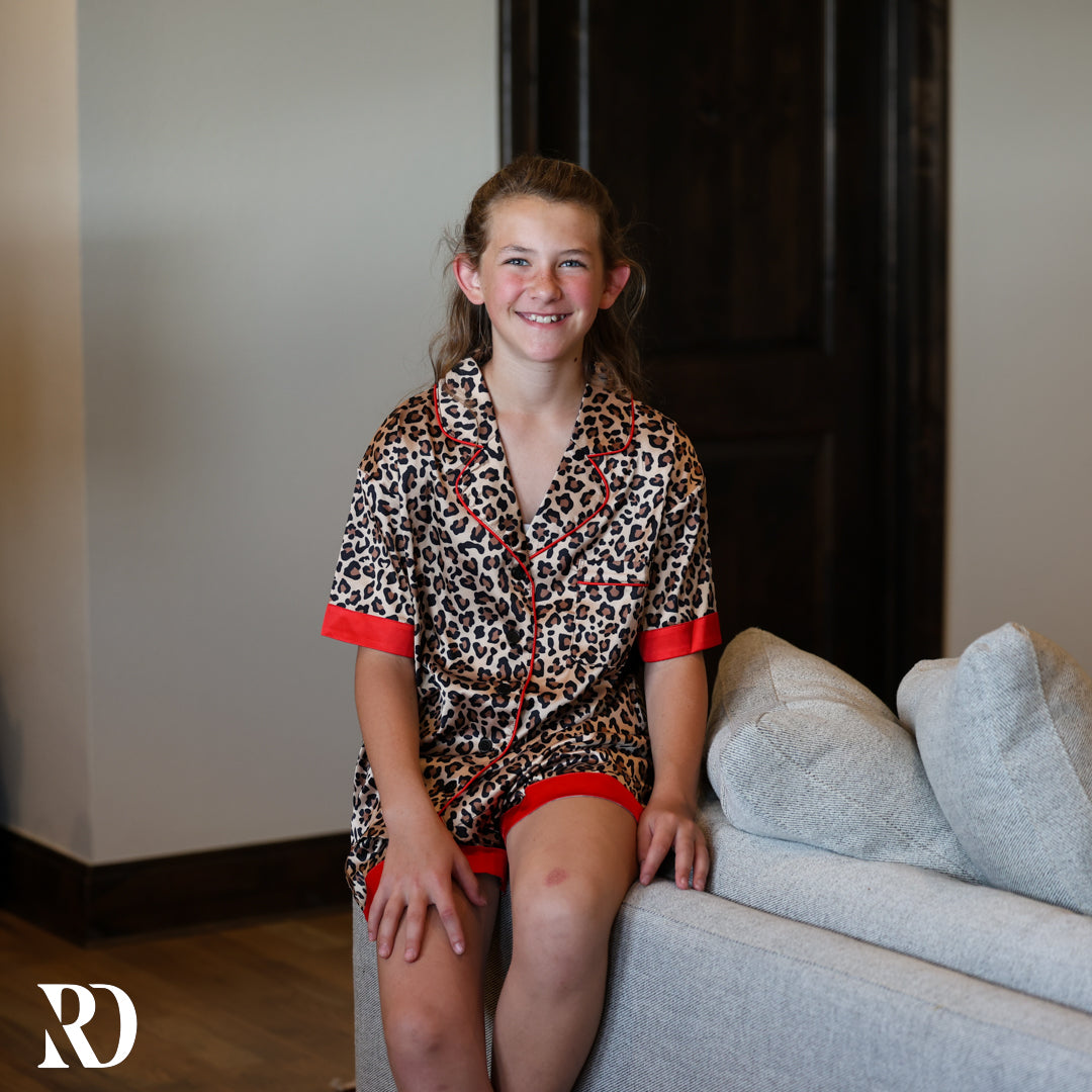 *youth* Pj Set | Leopard & Red