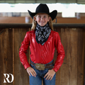 *youth* Red Sparkle Performance Shirt