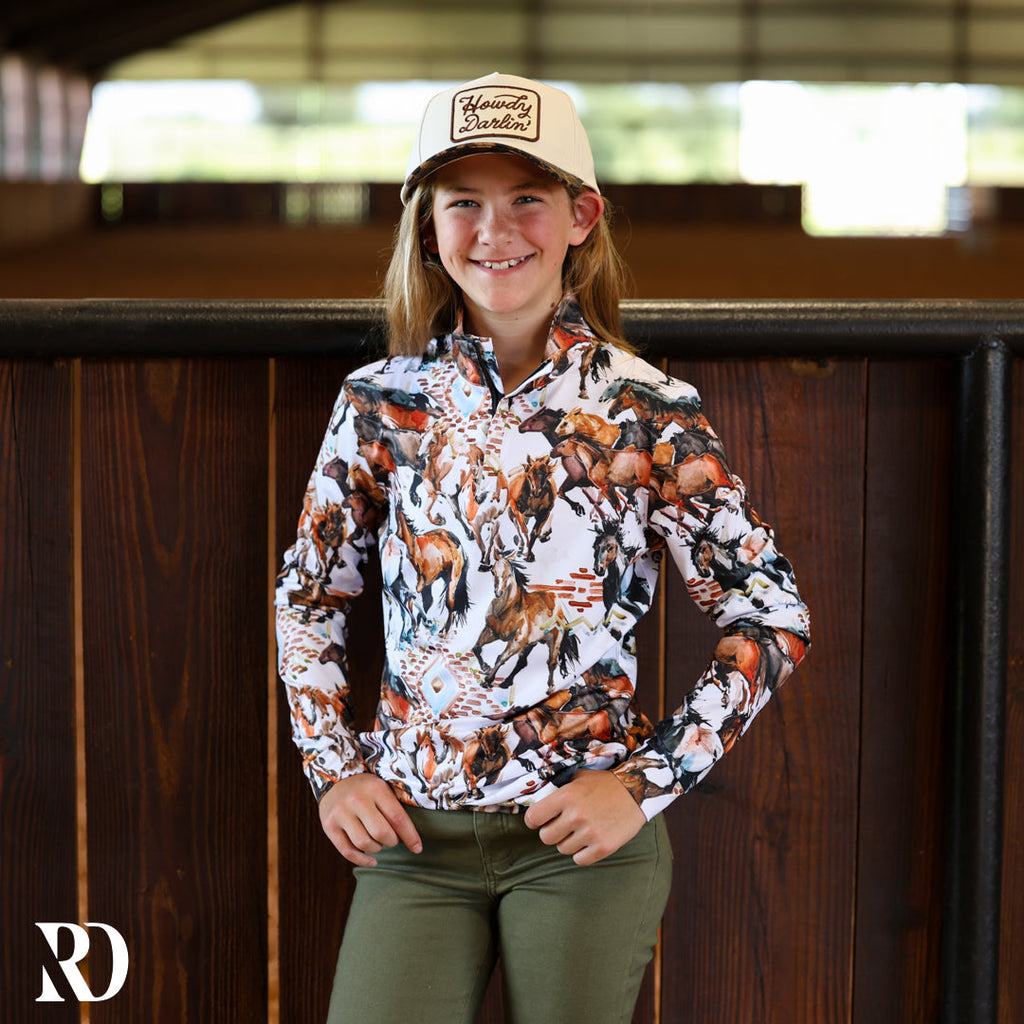*youth* Sun Shirt | Wild Horses