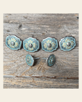A Touch of Turquoise Saddle Set SSW109 on a warm cream background
