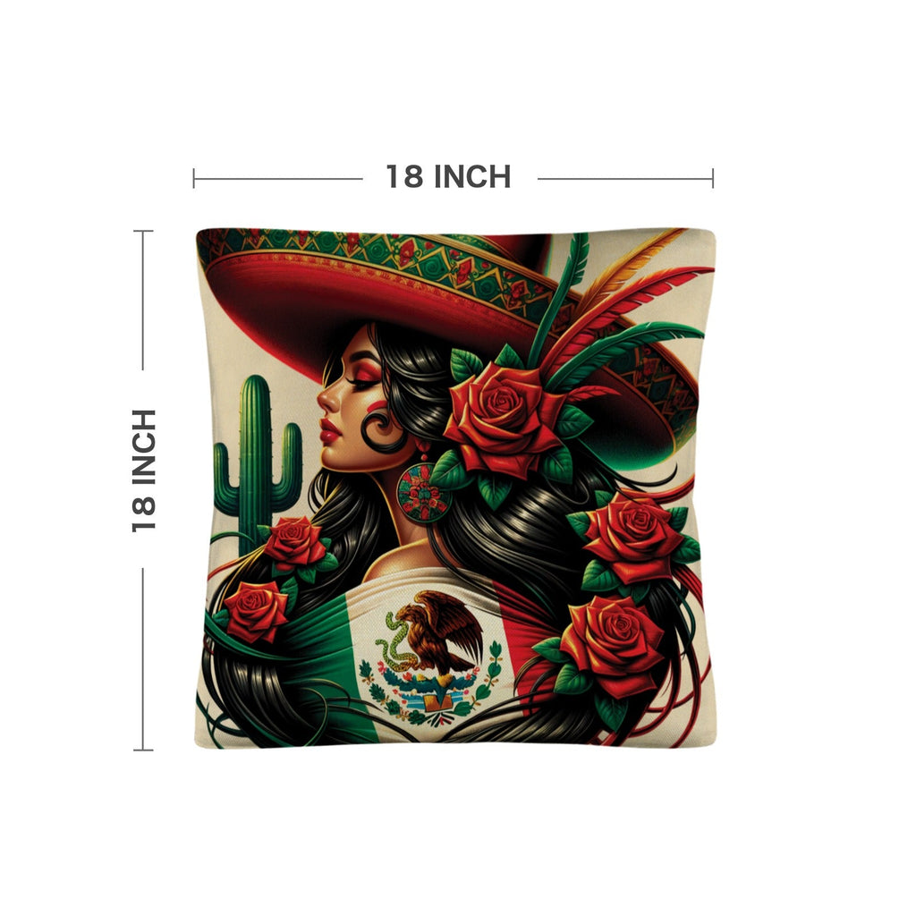 Baha Ranch Colores De Mexico La Mexicana Pillow Case Made in America by Baha Ranch Western Wear - product image 4