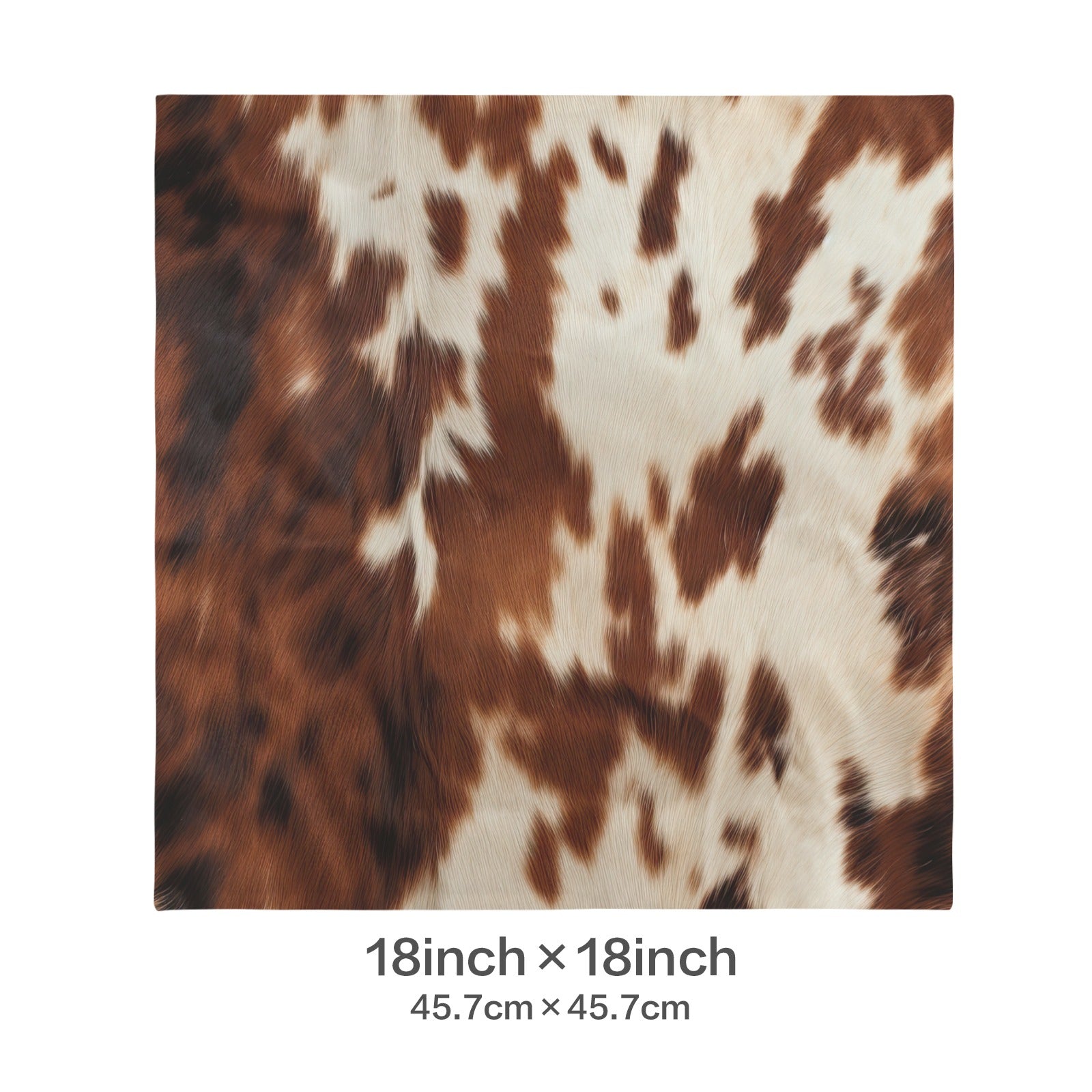 Baha Ranch Brown Cow Hide Print Velvety Soft Throw Pillow Case Made in America by Baha Ranch Western Wear - product image 3