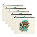 Baha Ranch Native Headdress Cosmetic Bag Pouch Pack of 5 Made in America by Baha Ranch Western Wear - product image 2