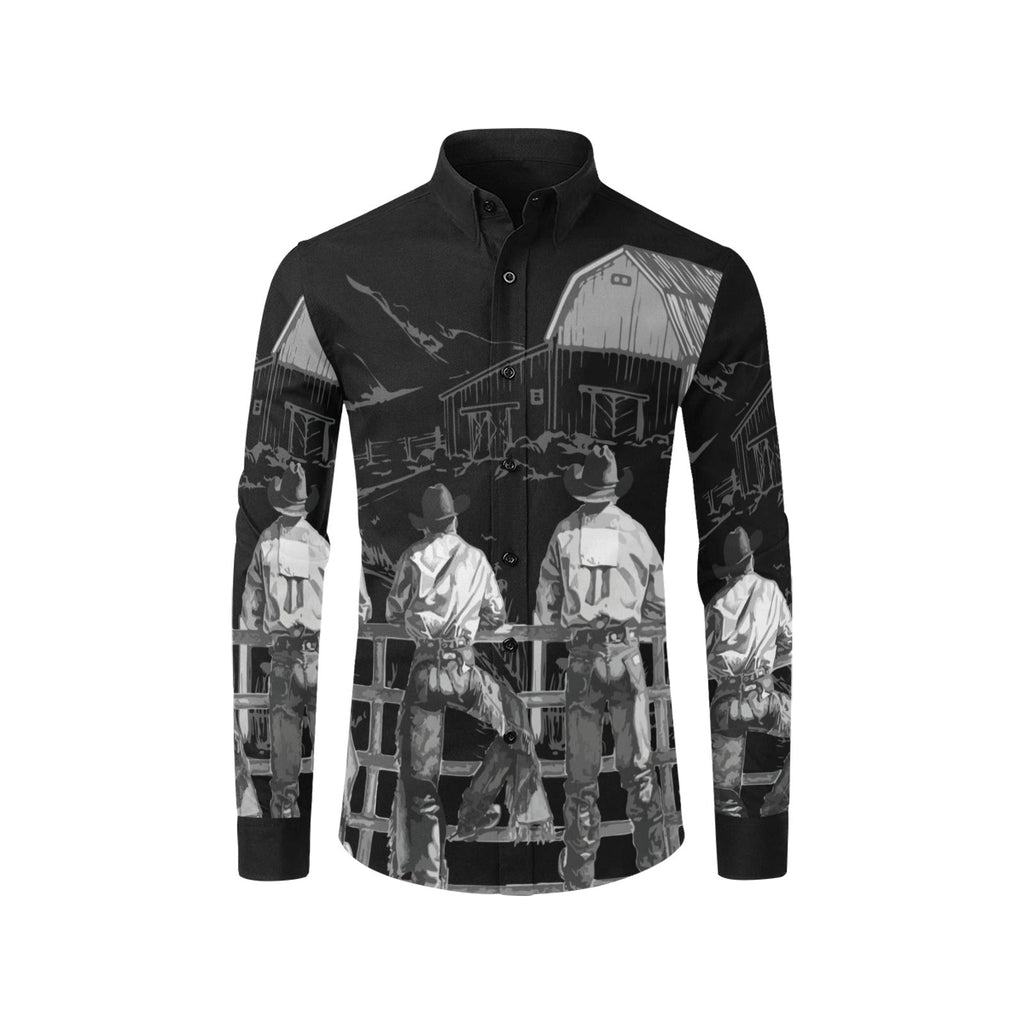 Baha Ranch Sepia Cowboy Ranch Long Sleeve Button Up Arena Shirt by Baha Ranch Western Wear - product image 7