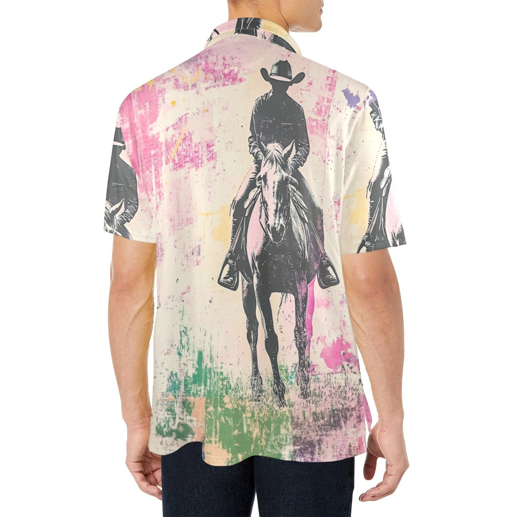 Baha Ranch Retro Pop Western Trail Ride Polo Shirt by Baha Ranch Western Wear - product image 9