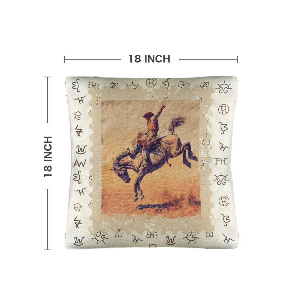 Baha Ranch Vintage Rodeo Stamp Throw Pillow Made in America by Baha Ranch Western Wear - product image 4