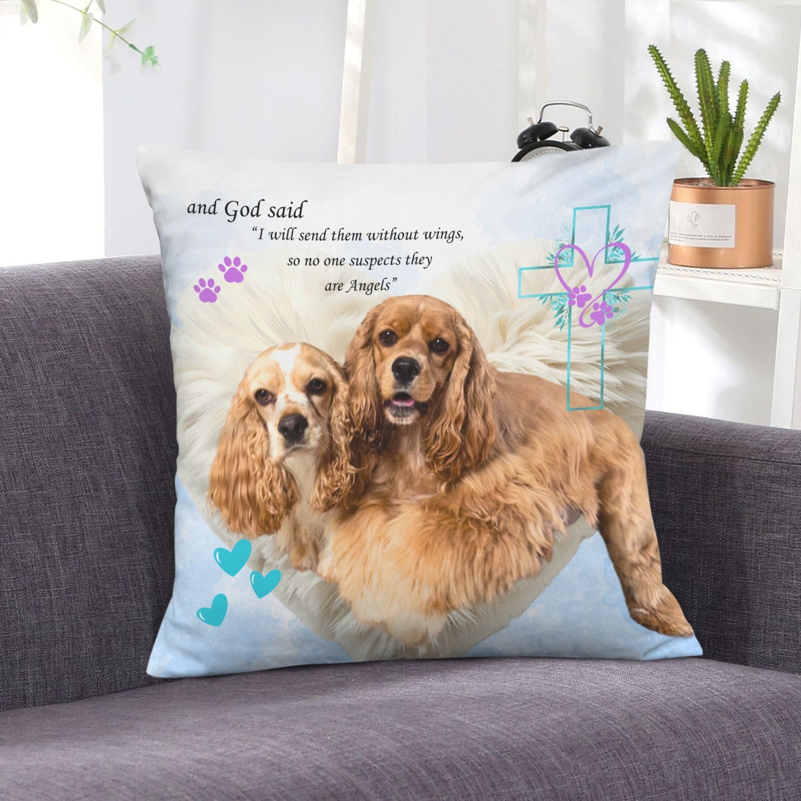 Baha Ranch Angel Pet Rainbow Bridge Custom Pillow Case Made in America by Baha Ranch Western Wear - product image 6