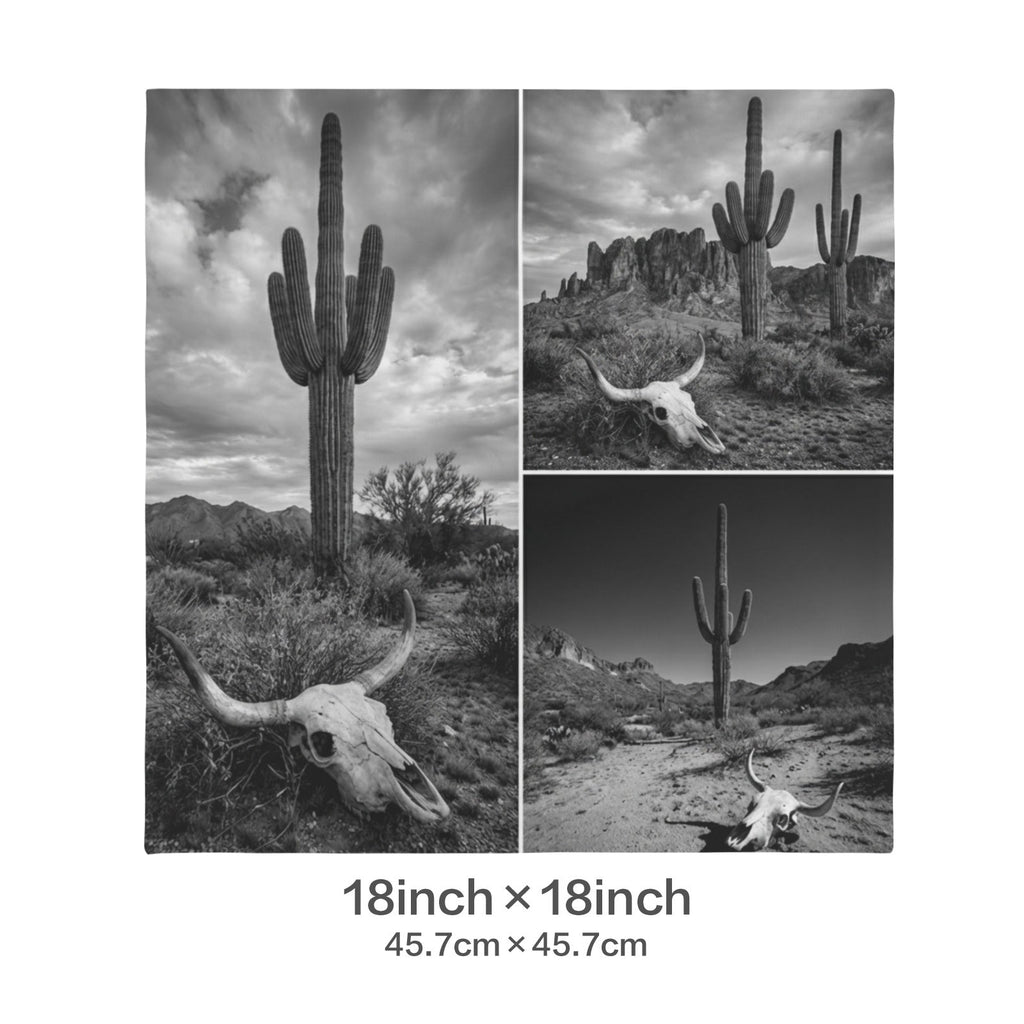 Baha Ranch Black White Desert Velvety Soft Pillow Case Made in America by Baha Ranch Western Wear - product image 4