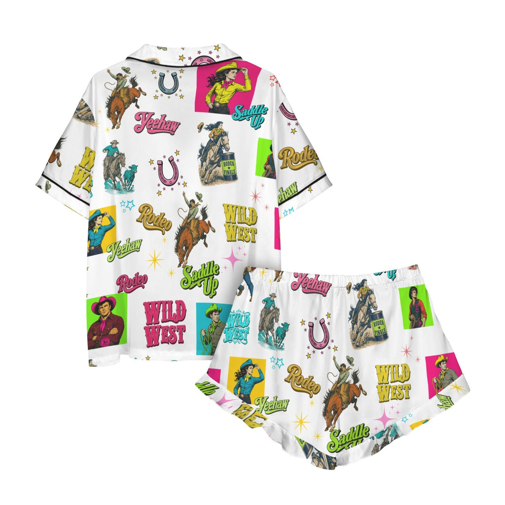 Baha Ranch The Last Roundup Western Rodeo Satin Pajama Set by Baha Ranch Western Wear - product image 7