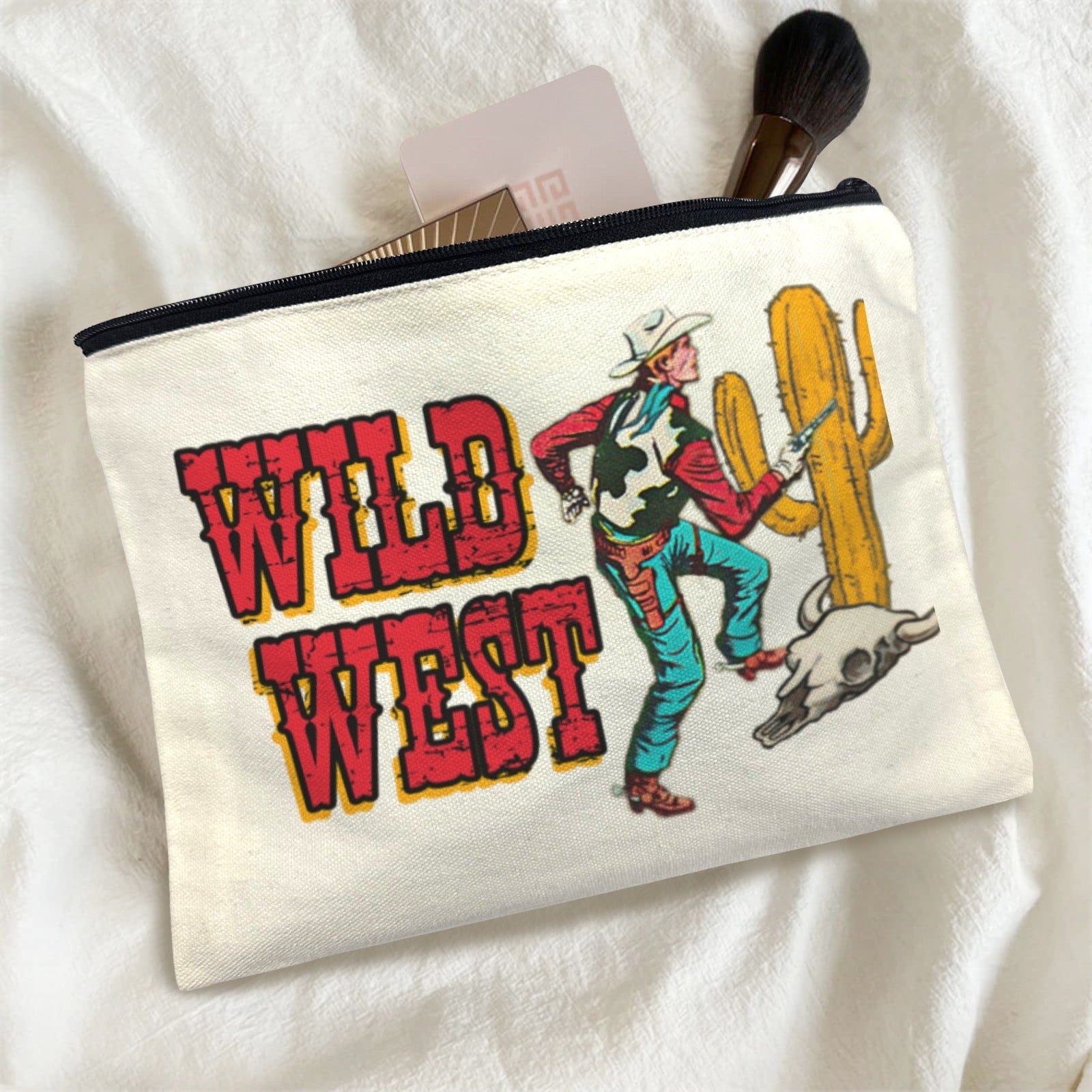Baha Ranch Wild West Cowboy Cosmetic Bag Pack of 5 Made in America by Baha Ranch Western Wear