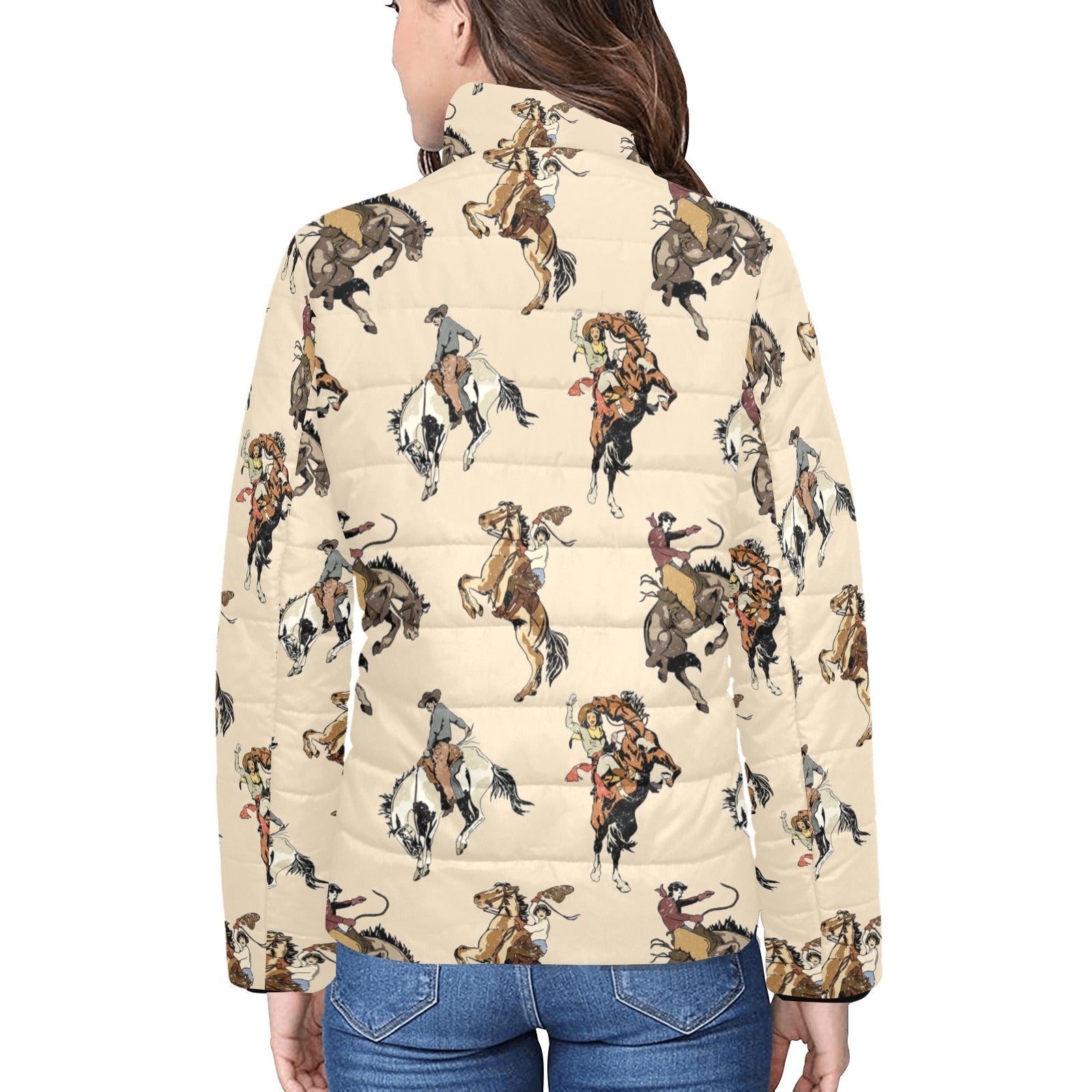 Vintage Cowgirl Women's Puffy Bomber Jacket by Baha Ranch Western Wear - product image 3