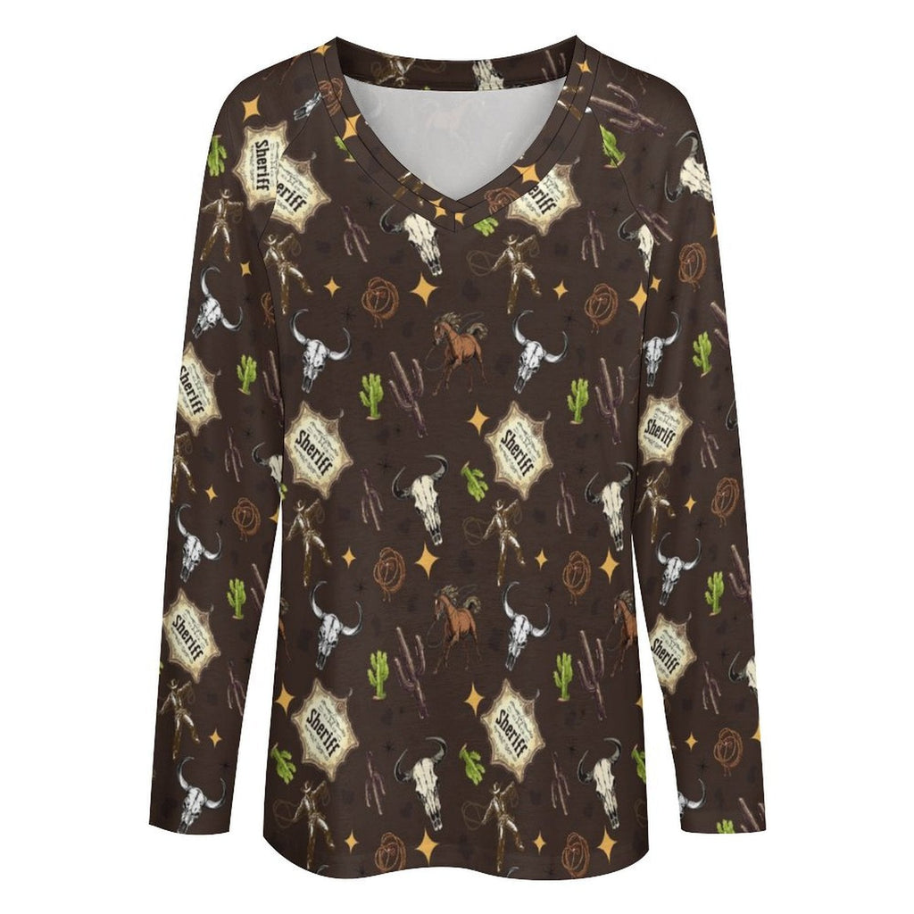 Baha Ranch Western Print Long Sleeve Tee by Baha Ranch Western Wear - product image 2