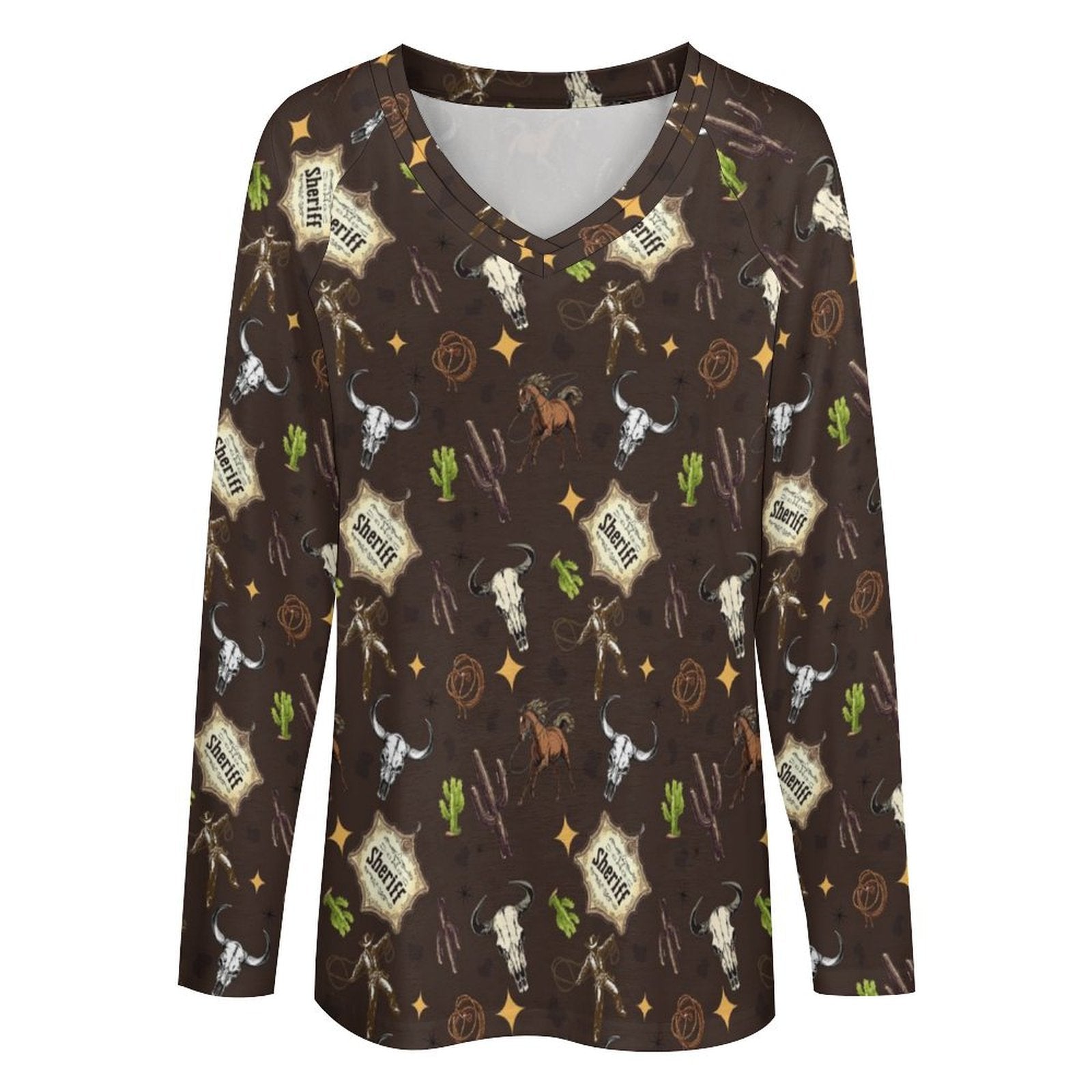 Baha Ranch Western Print Long Sleeve Tee by Baha Ranch Western Wear - product image 2