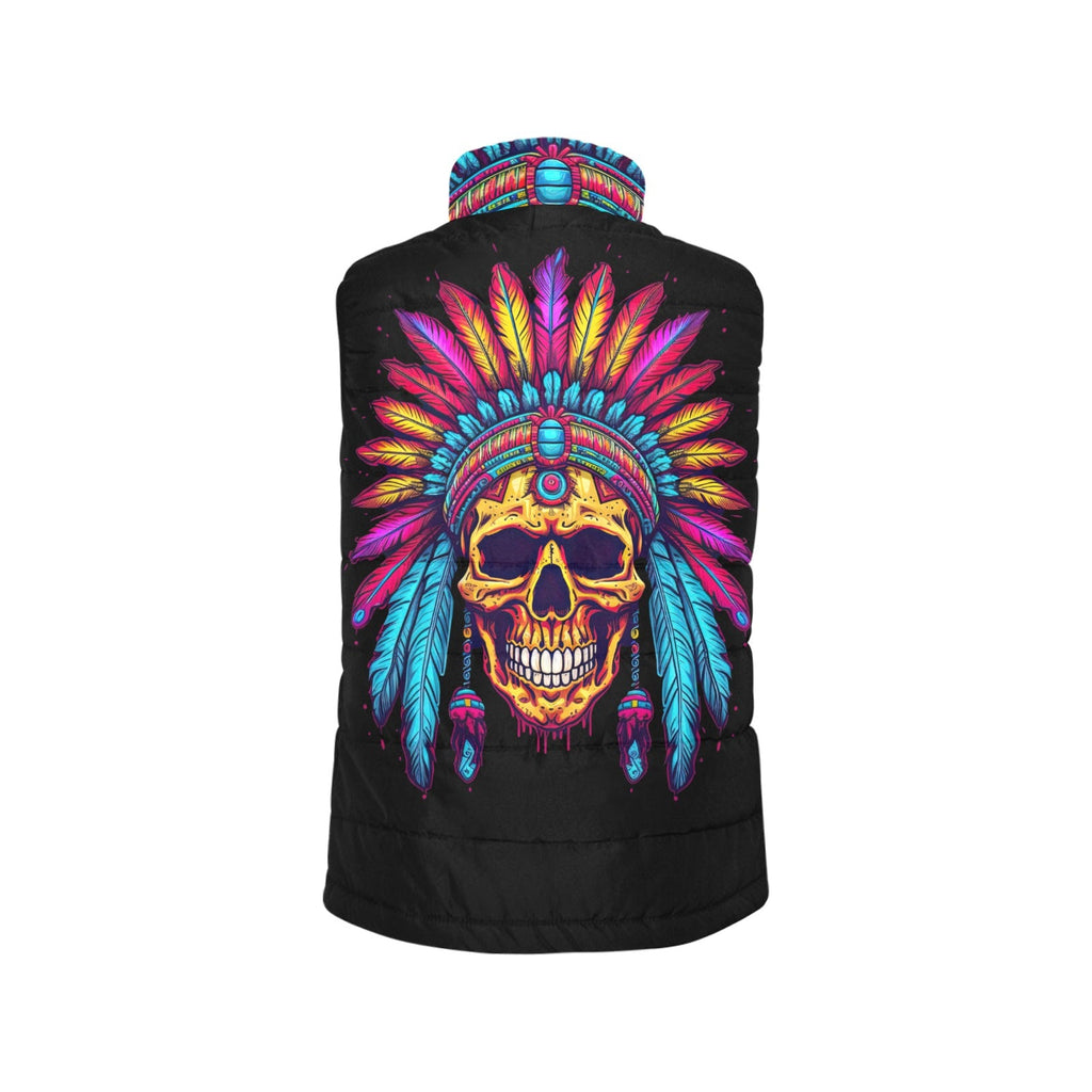 Baha Ranch Indian Skull Women's Puffy Vest by Baha Ranch Western Wear - product image 4