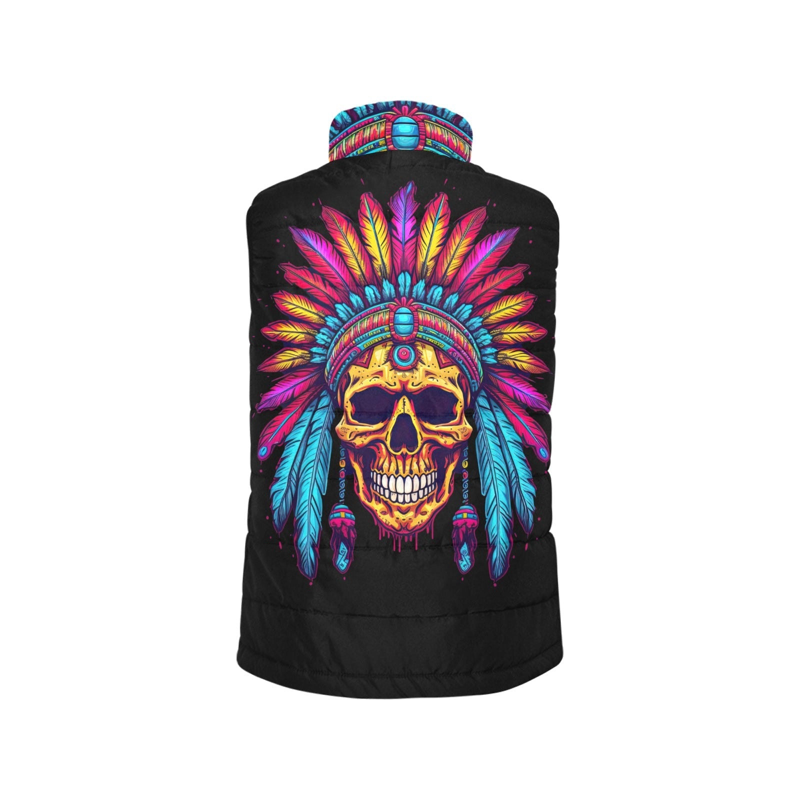 Baha Ranch Indian Skull Women's Puffy Vest by Baha Ranch Western Wear - product image 4