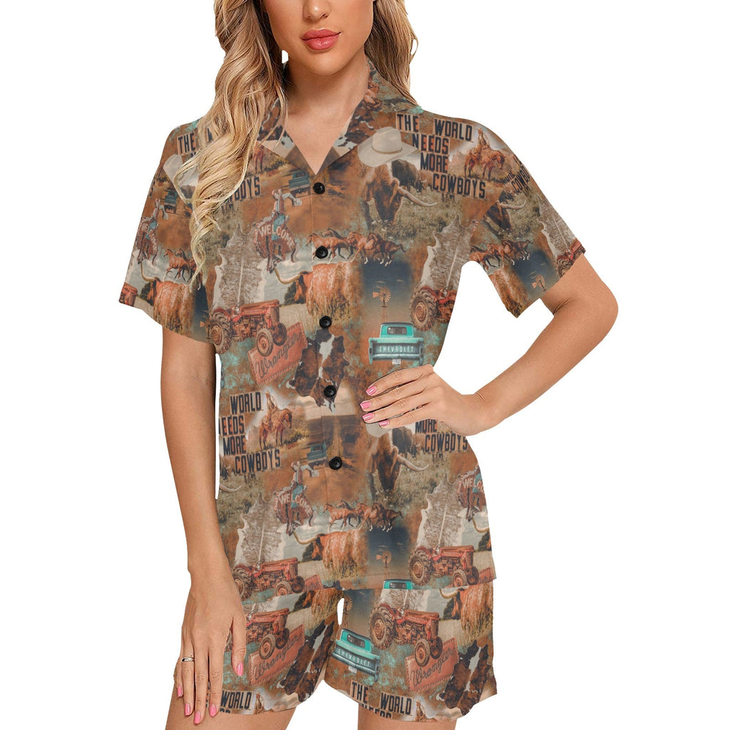 Baha Ranch Cowboy Country Women's Western Pajama Set by Baha Ranch Western Wear