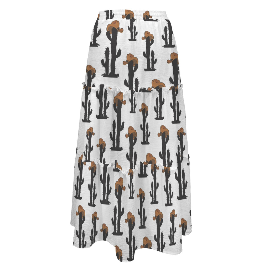 Baha Ranch Western Cactus Tiered Prairie Maxi Skirt by Baha Ranch Western Wear - product image 5