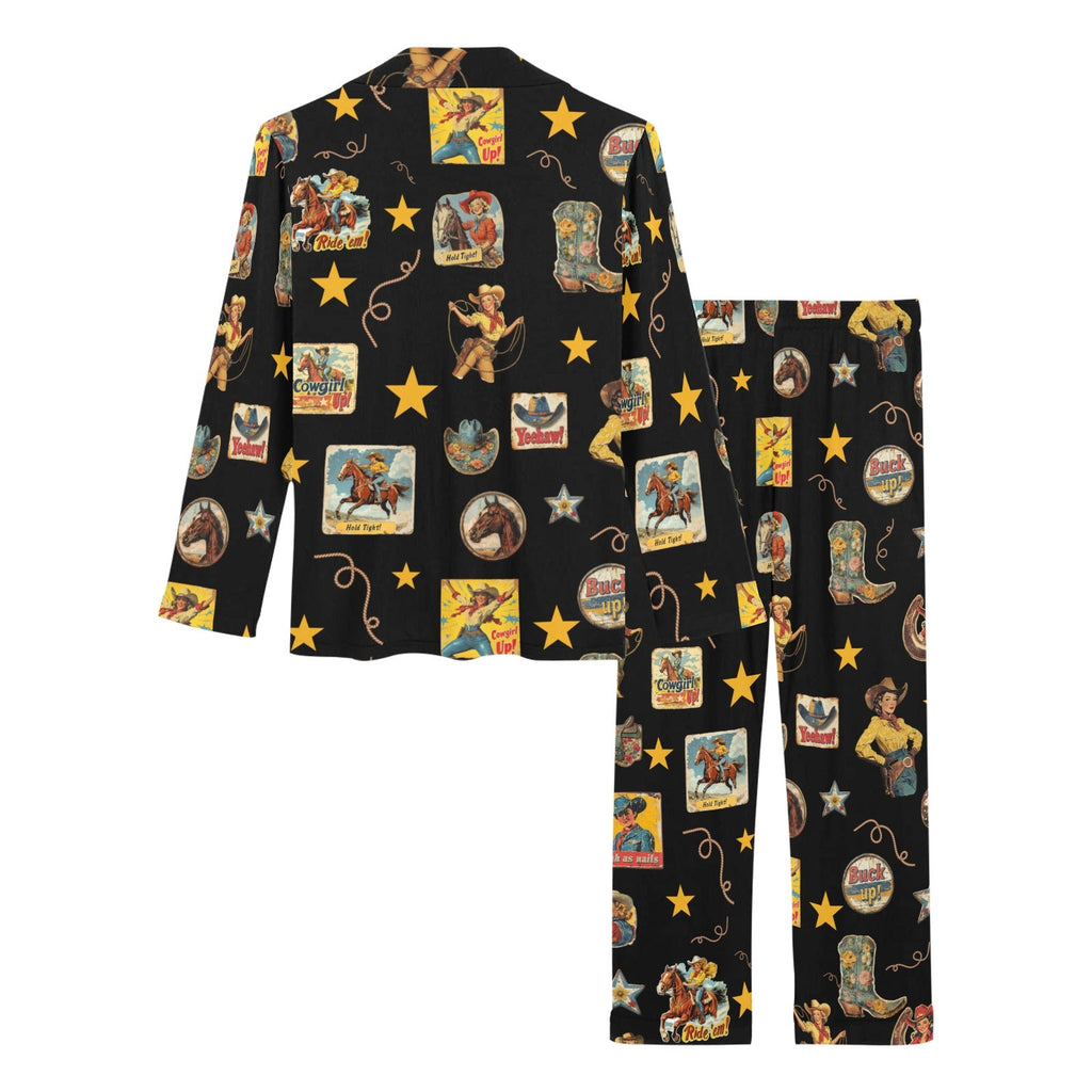 Baha Ranch Vintage Cowgirl Collage Western Pajama Set by Baha Ranch Western Wear - product image 4
