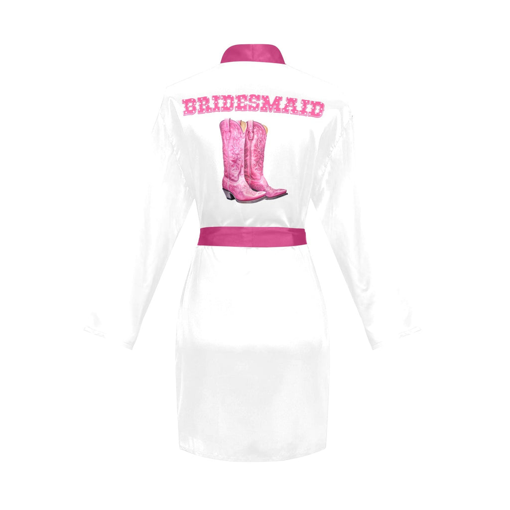 Baha Ranch Bridesmaid Boots Women's Belted Satin Feel Dressing Lounge Robe by Baha Ranch Western Wear - product image 3