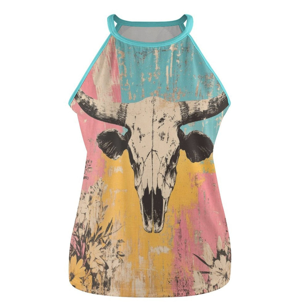 Baha Ranch Bull Skull Retro Pop Western Tank Top by Baha Ranch Western Wear - product image 6