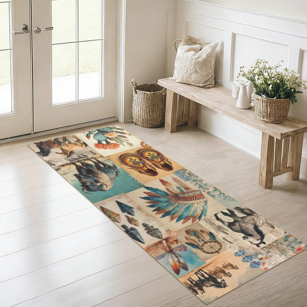 Baha Ranch Bohemian Southwest Floor Rug Runner Indoor 60" x 22" Made in America by Baha Ranch Western Wear - product image 7