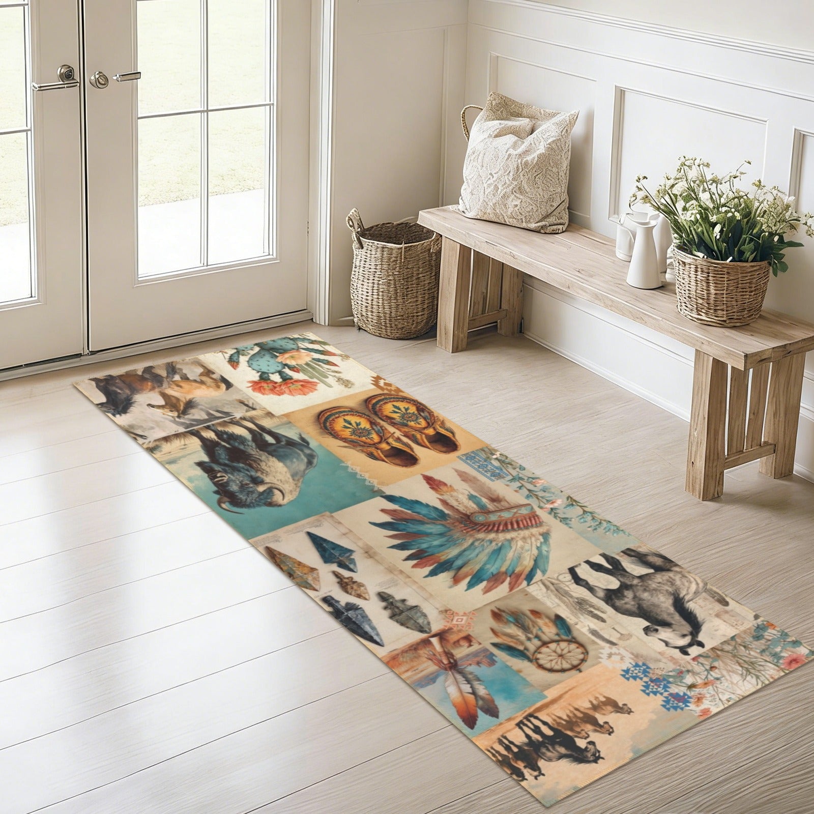 Baha Ranch Bohemian Southwest Floor Rug Runner Indoor 60" x 22" Made in America by Baha Ranch Western Wear - product image 7