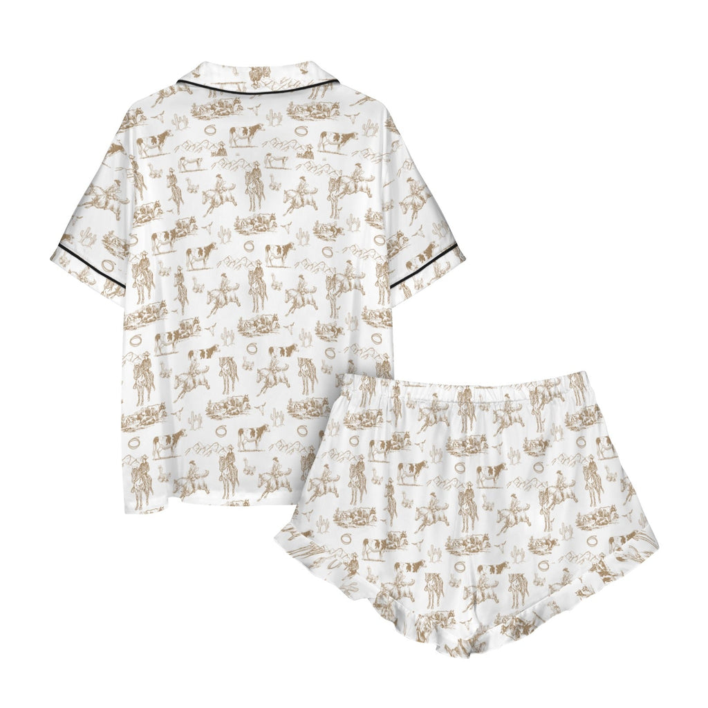 Baha Ranch Ranch Life Western Satin Western Pajama Set by Baha Ranch Western Wear - product image 5