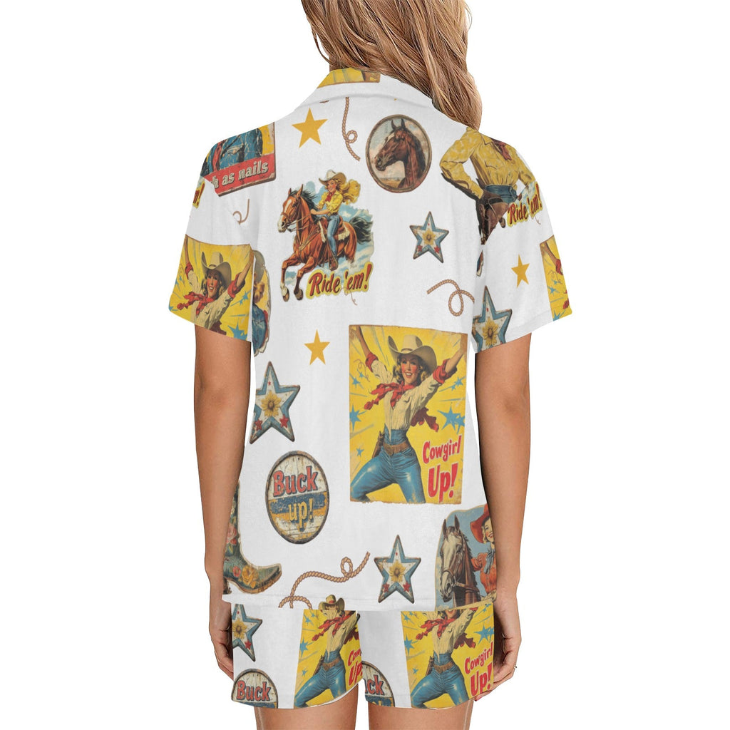 Baha Ranch Vintage Cowgirl Collage Pajama Set by Baha Ranch Western Wear - product image 2